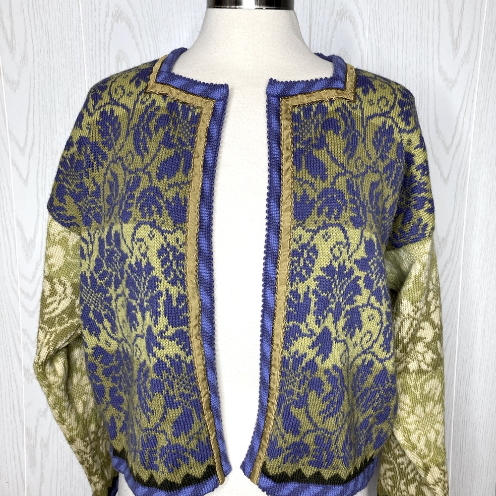 Oleana The Norwegian Story Wool Cardigan Sweater Size XL - Picture 5 of 14